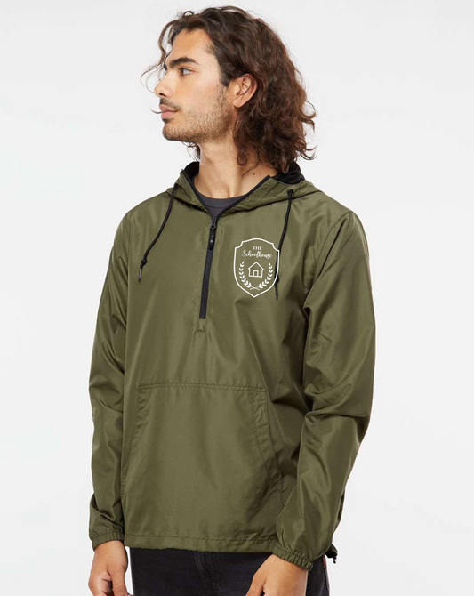 The Schoolhouse Unisex Zip Windbreaker