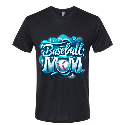Baseball Mom Airbrush T-Shirt