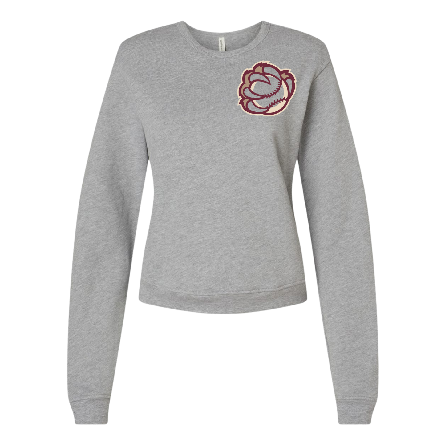 Bruins Paw Womens Crew Sweatshirt