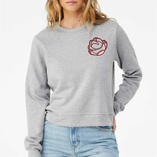 Bruins Paw Womens Crew Sweatshirt