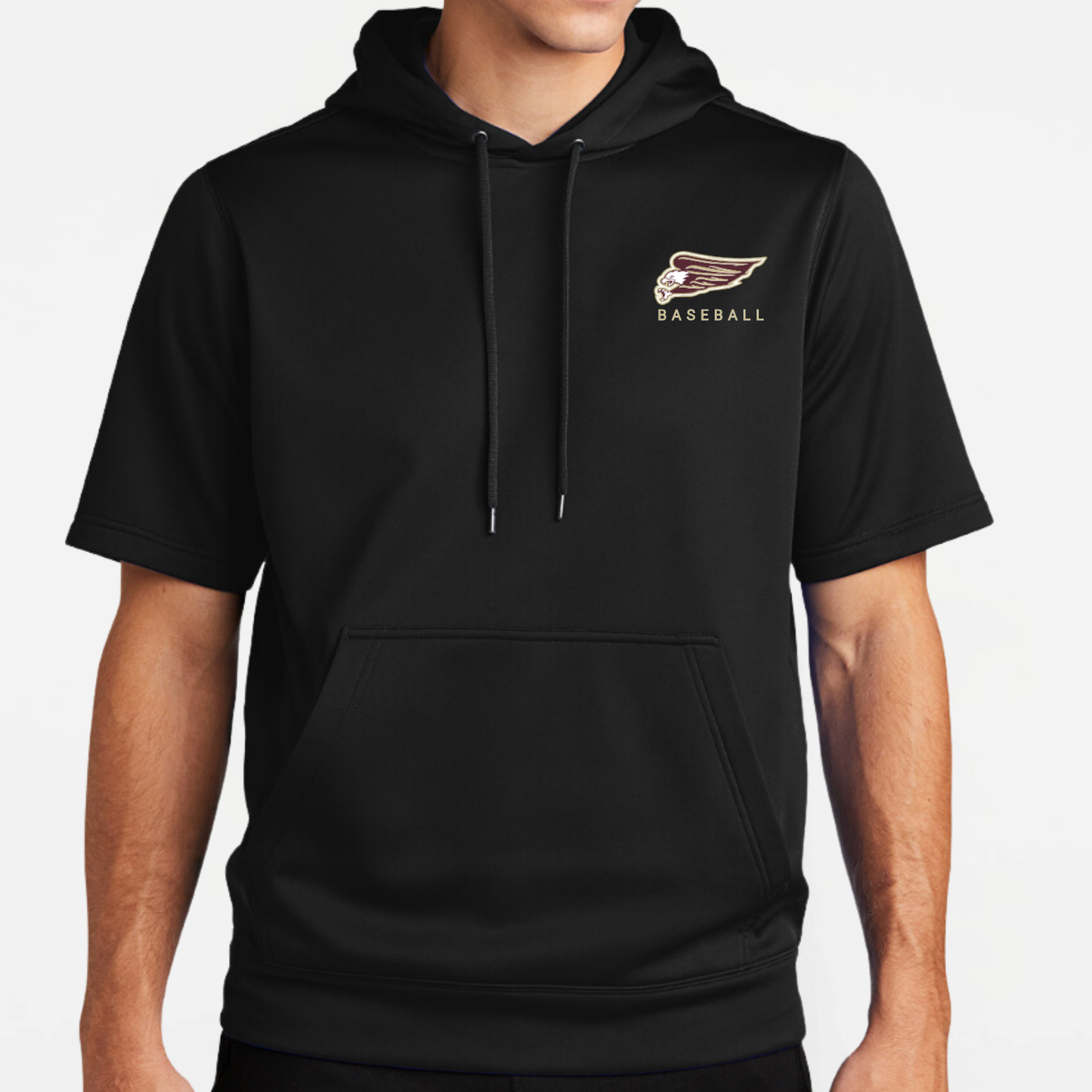 NA Baseball: Short Sleeve Tech Hooded Sweatshirt