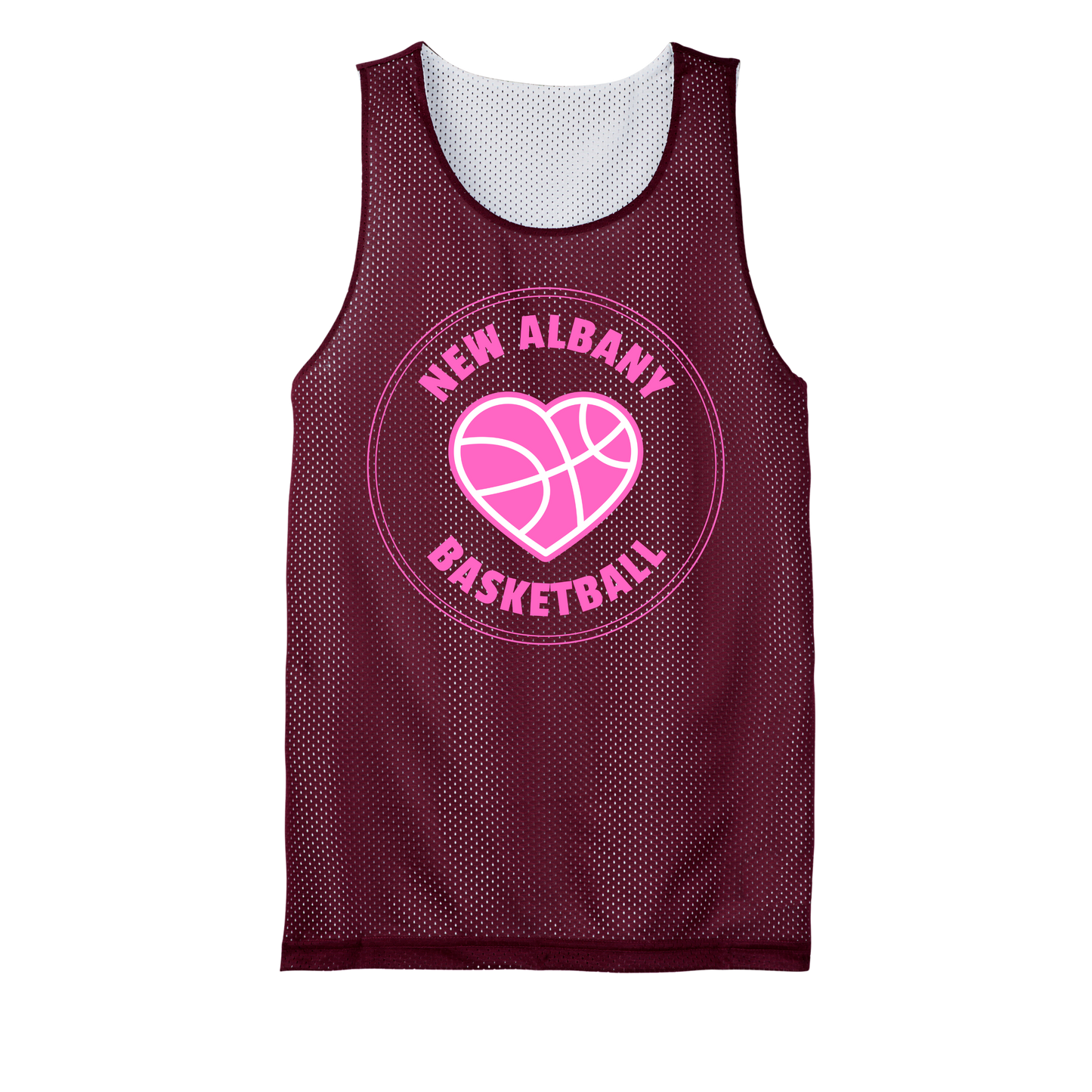 New Albany Basketball Reversible Mesh Pinnie