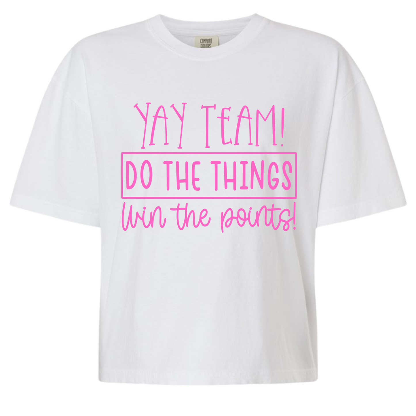 Win The Points Boxy Crop Tee