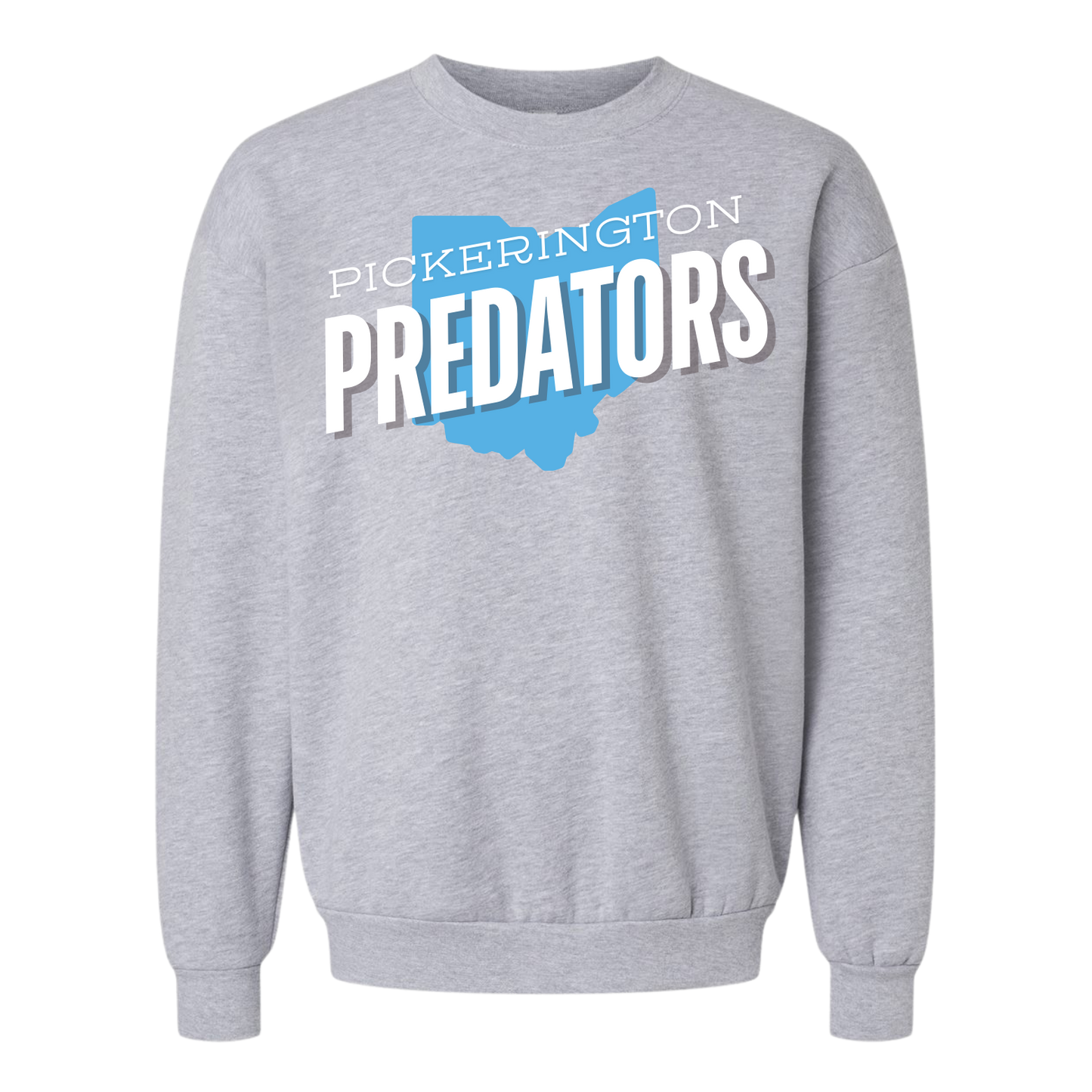 Pickerington Predators Ohio Letter Crew Sweatshirt