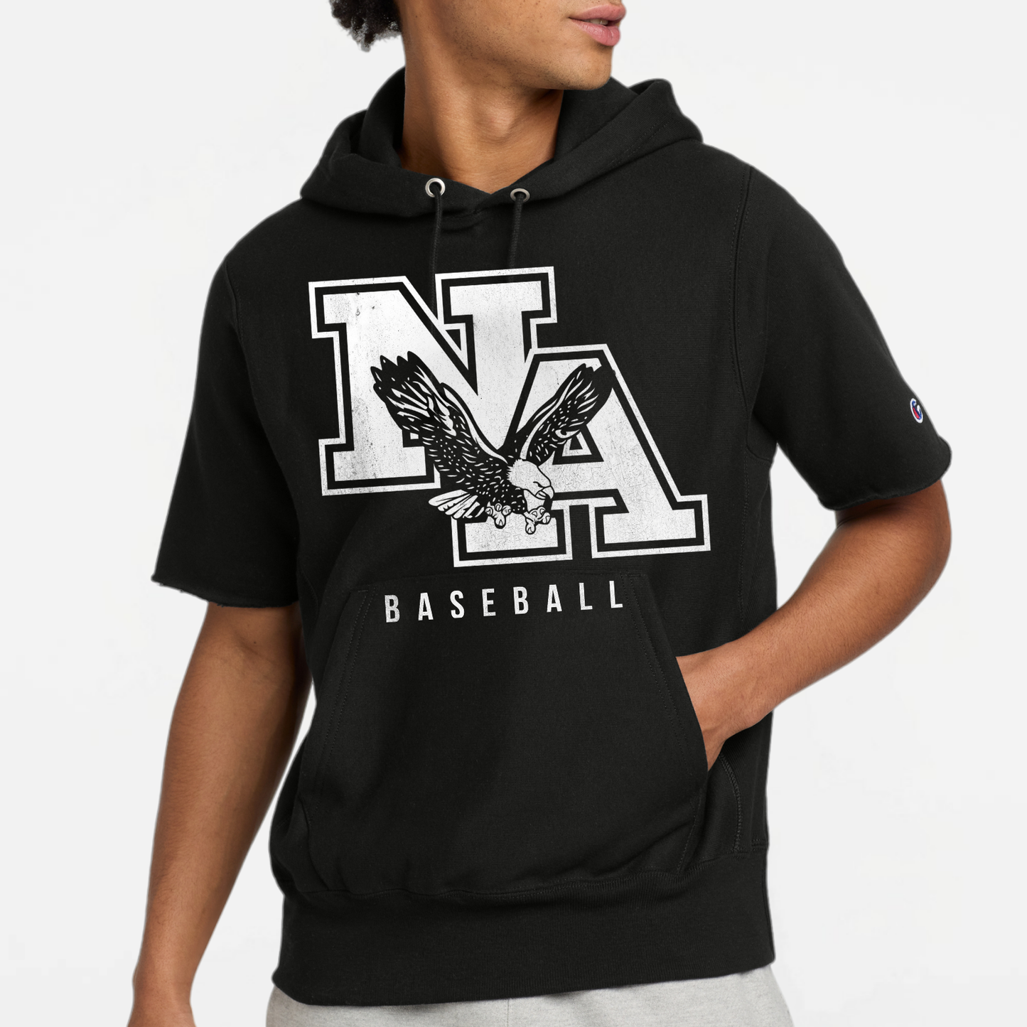 NA Baseball: Short Sleeve Hooded Sweatshirt