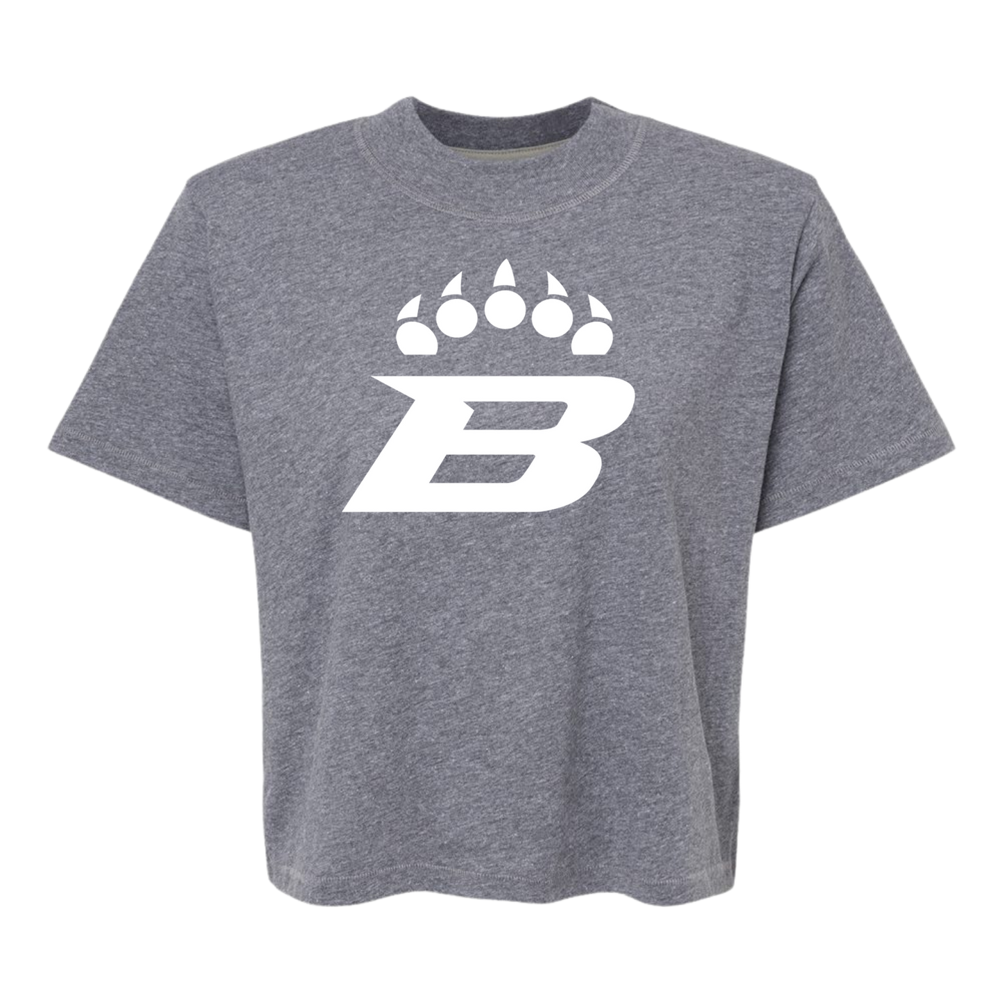 Bruins Paw Boxy Crop Tee