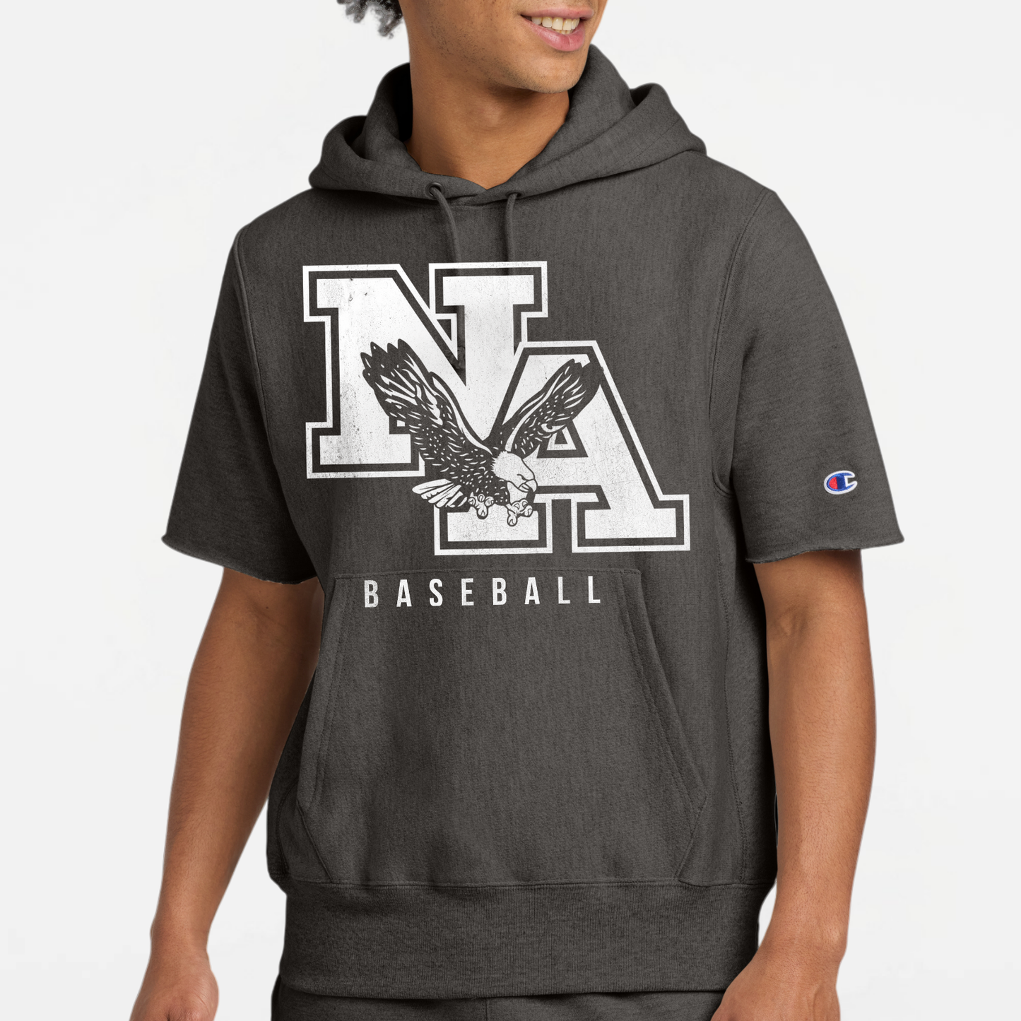 NA Baseball: Short Sleeve Hooded Sweatshirt