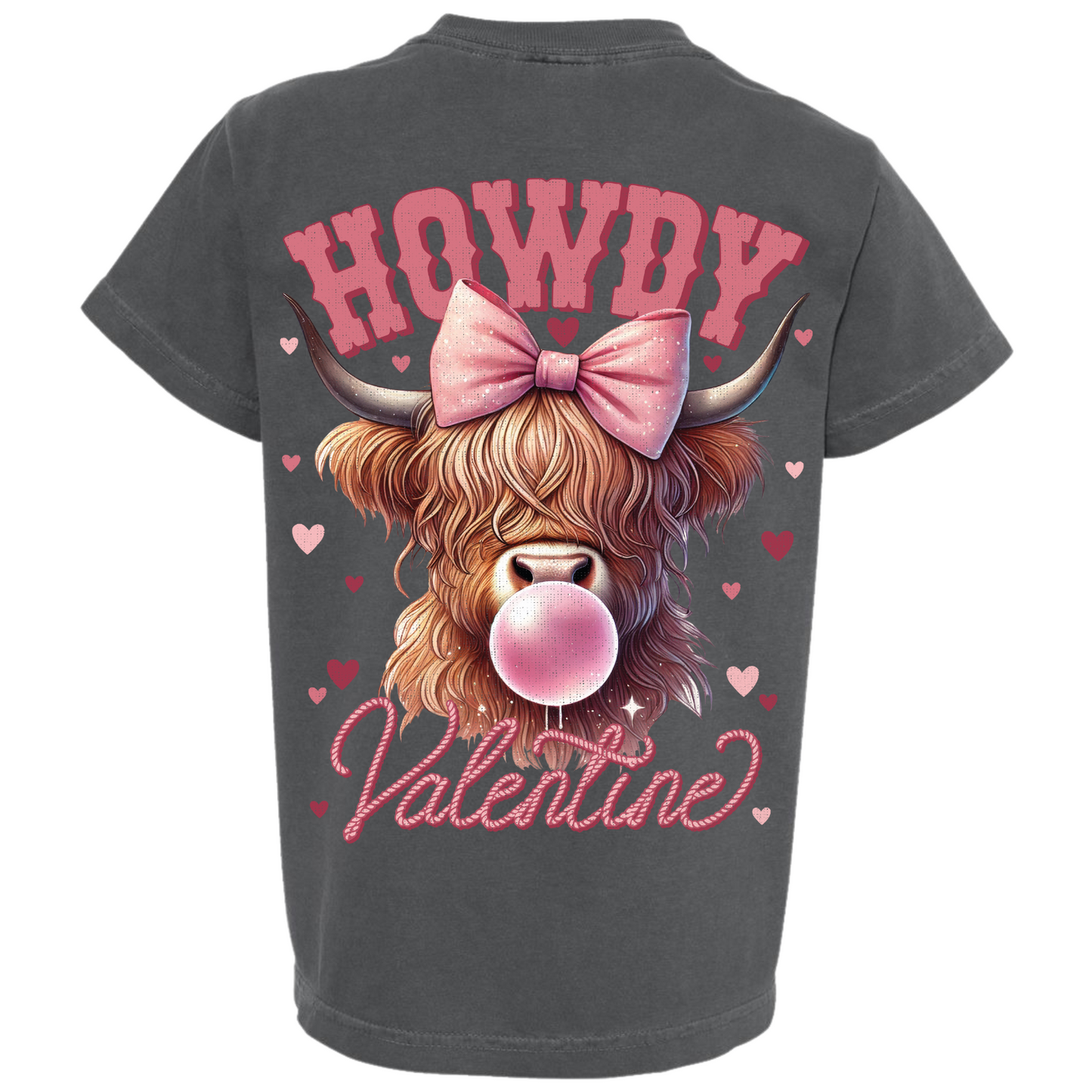 Howdy Valentine Highland Cow T-Shirt