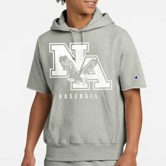 NA Baseball: Short Sleeve Hooded Sweatshirt