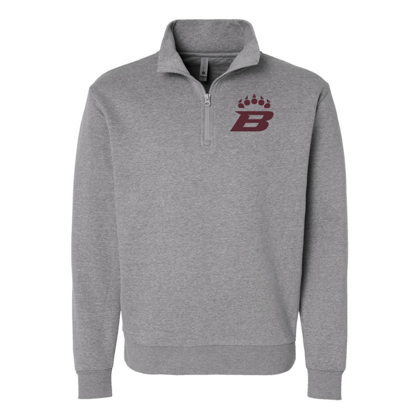 Bruins Paw Unisex Quarter Zip Sweatshirt