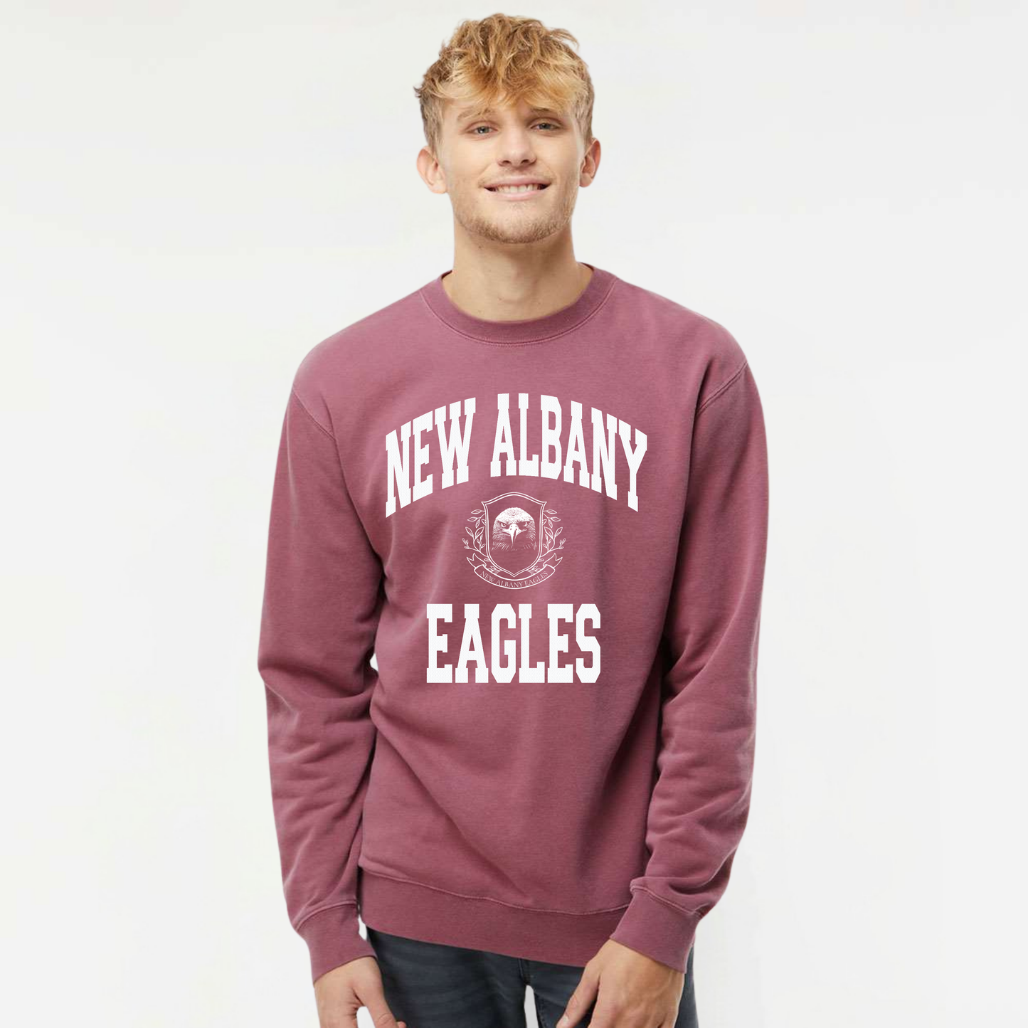 Campus Collection: Lettered Crew Sweatshirt