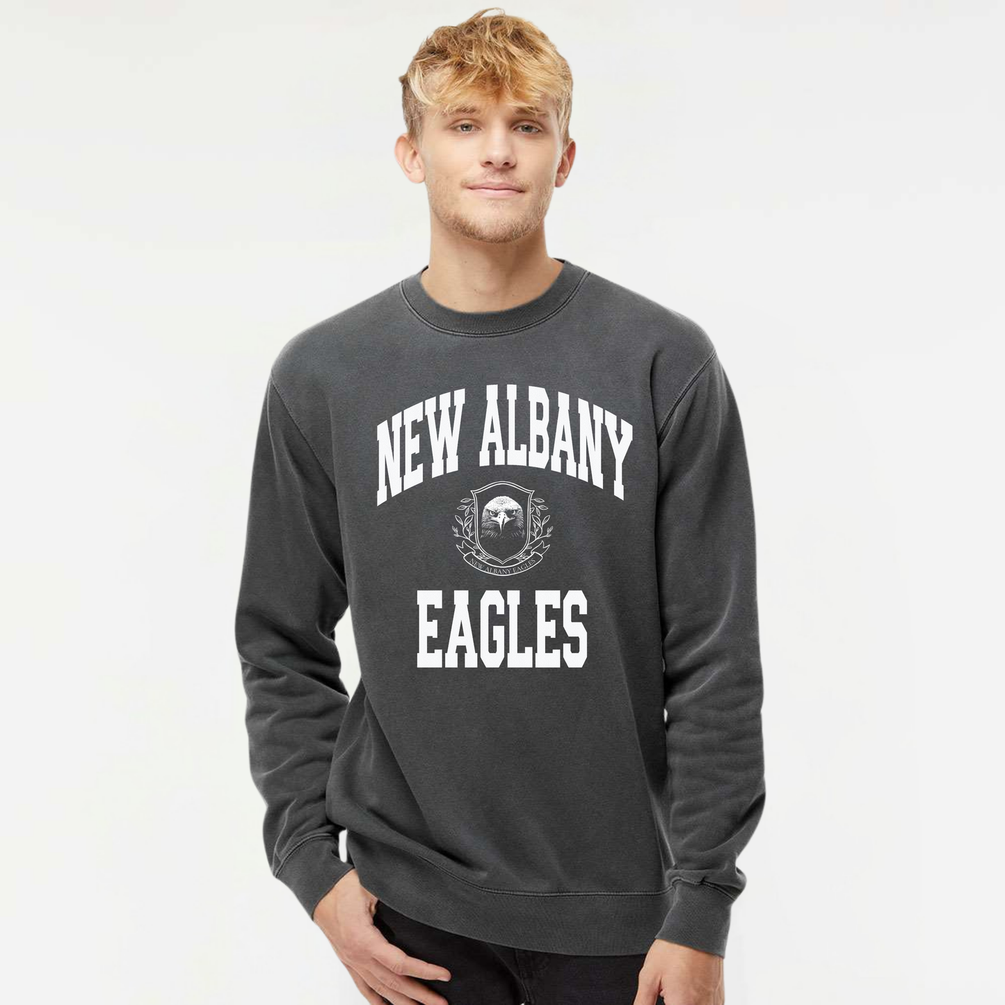 Campus Collection: Lettered Crew Sweatshirt