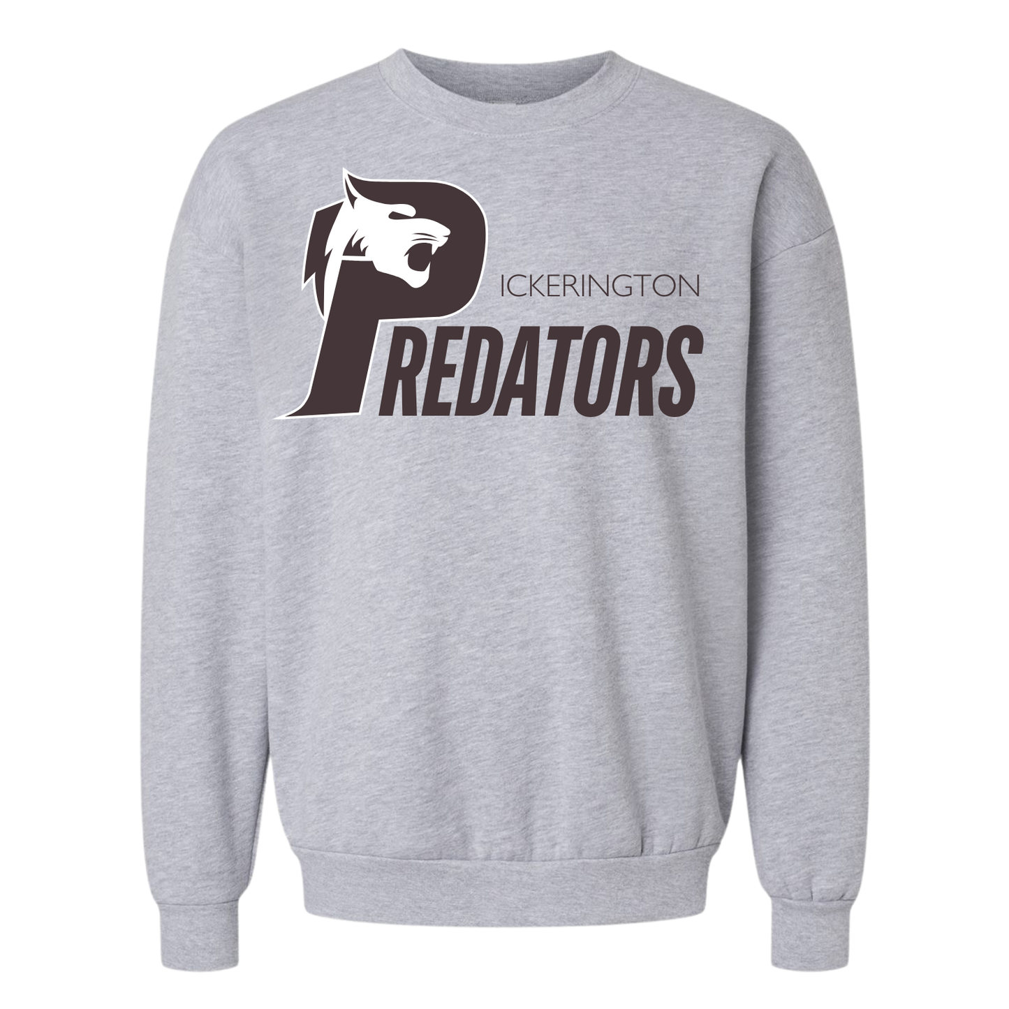 Pickerington Predators Logo Block Letter Crew Sweatshirt