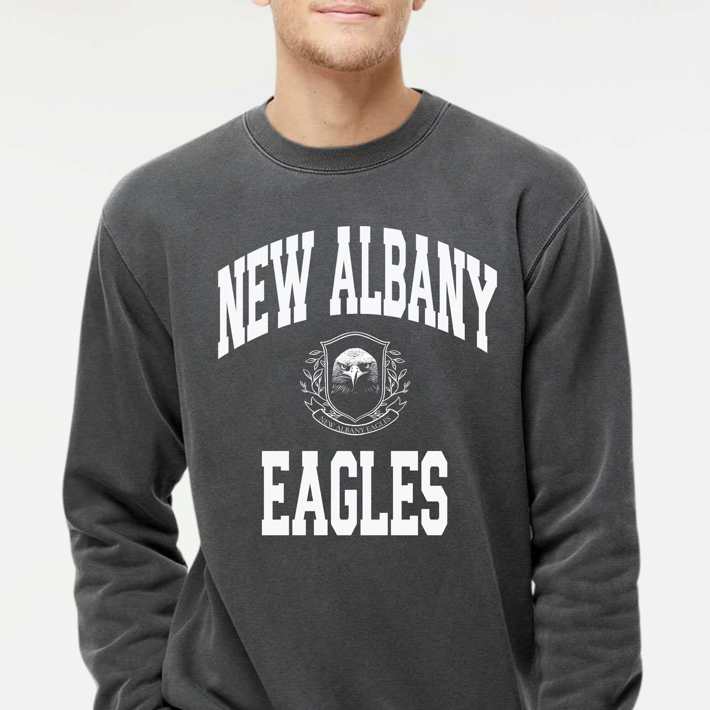 Campus Collection: Lettered Crew Sweatshirt