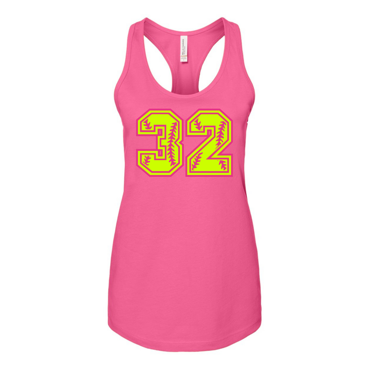 Flames Womens Number Tank