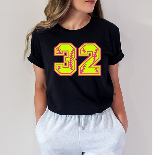 Flames Number Tee