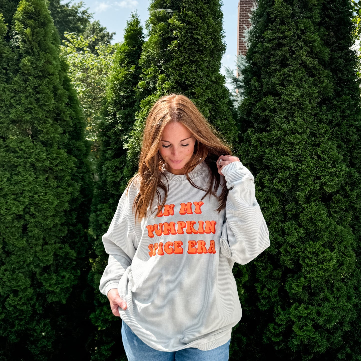 Pumpkin Spice Era Corded Sweatshirt