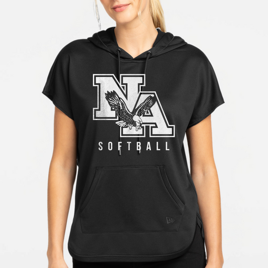 NA Softball: Women's Short Sleeve Hooded Sweatshirt