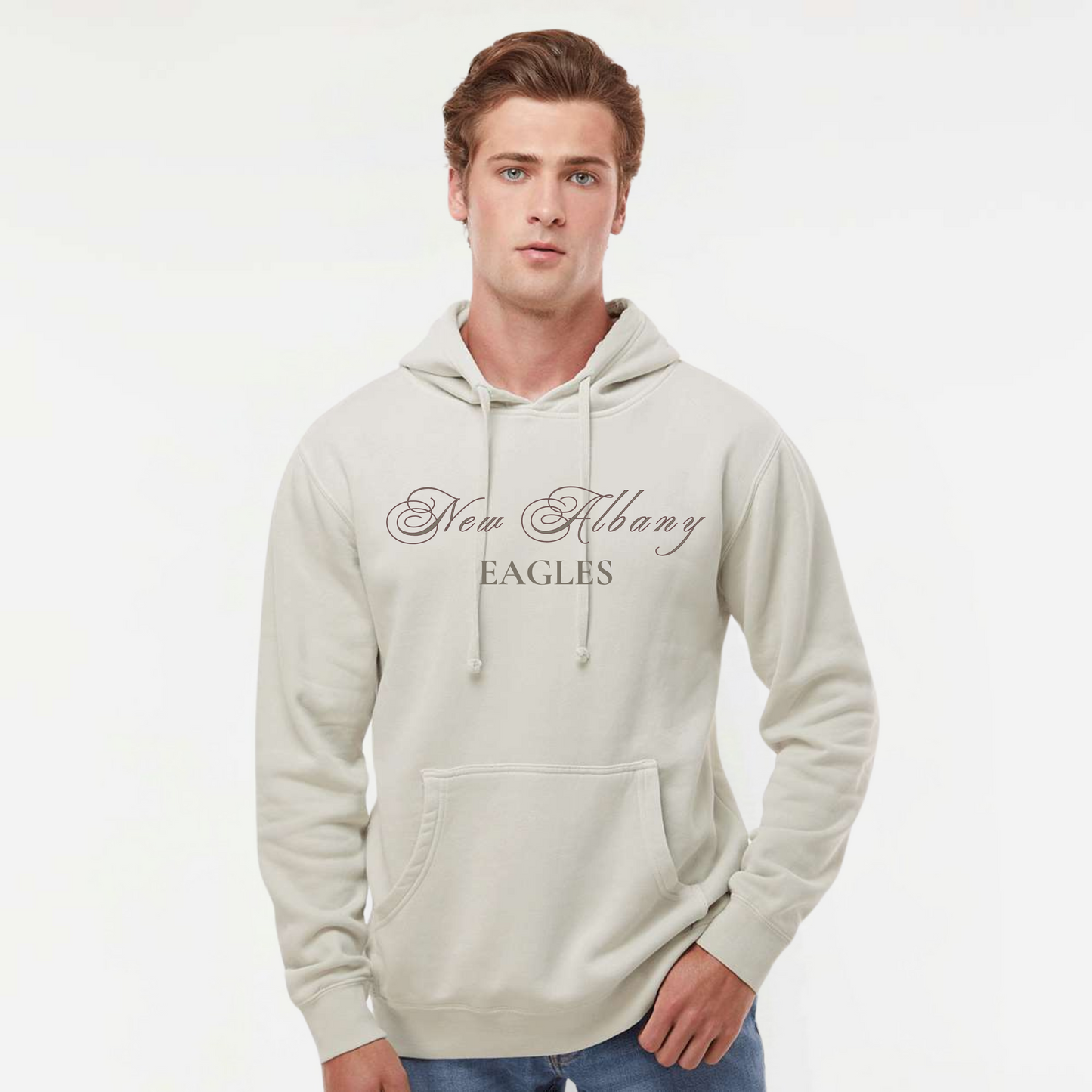 Campus Collection: Cursive Hooded Sweatshirt