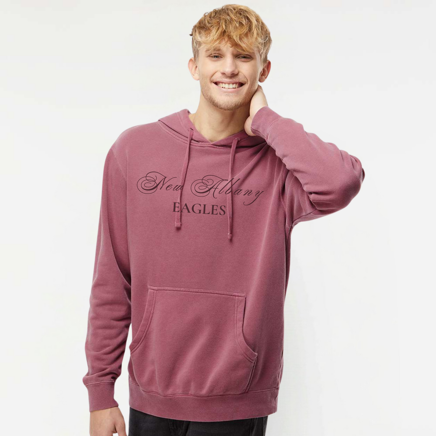 Campus Collection: Cursive Hooded Sweatshirt