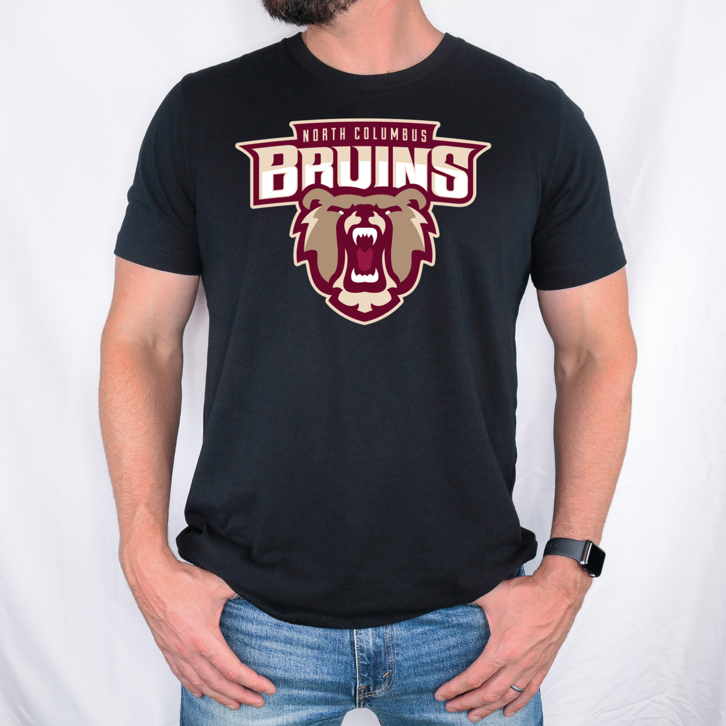 Bruins Full Logo Triblend Tee