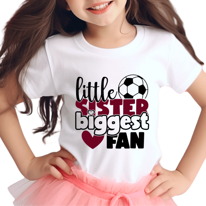 Little Sister, Biggest Fan Soccer Tee