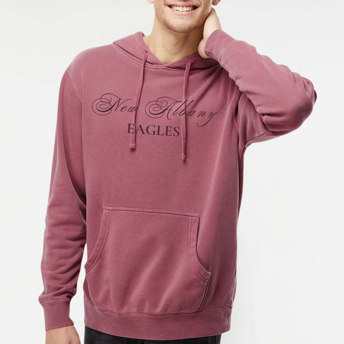 Campus Collection: Cursive Hooded Sweatshirt