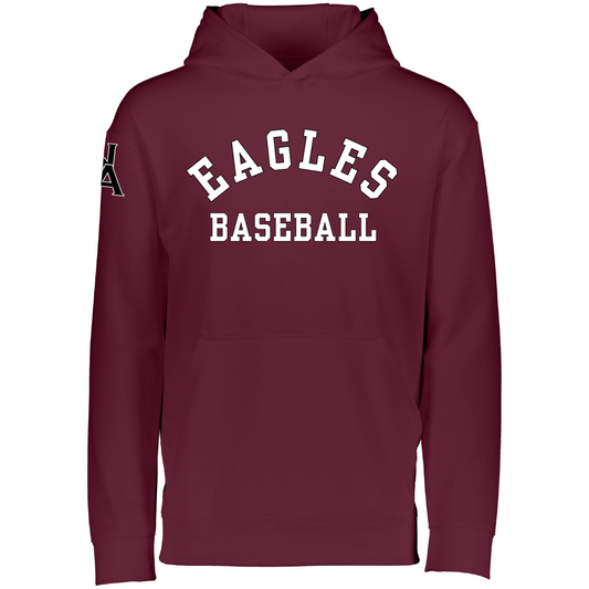 Eagles Baseball Maroon Fleece Moisture-Wicking Hoodie