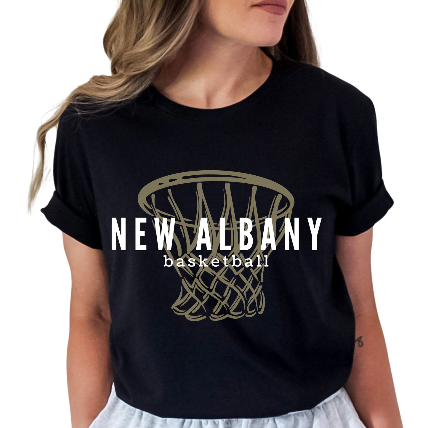 New Albany Basketball Hoop T-Shirt