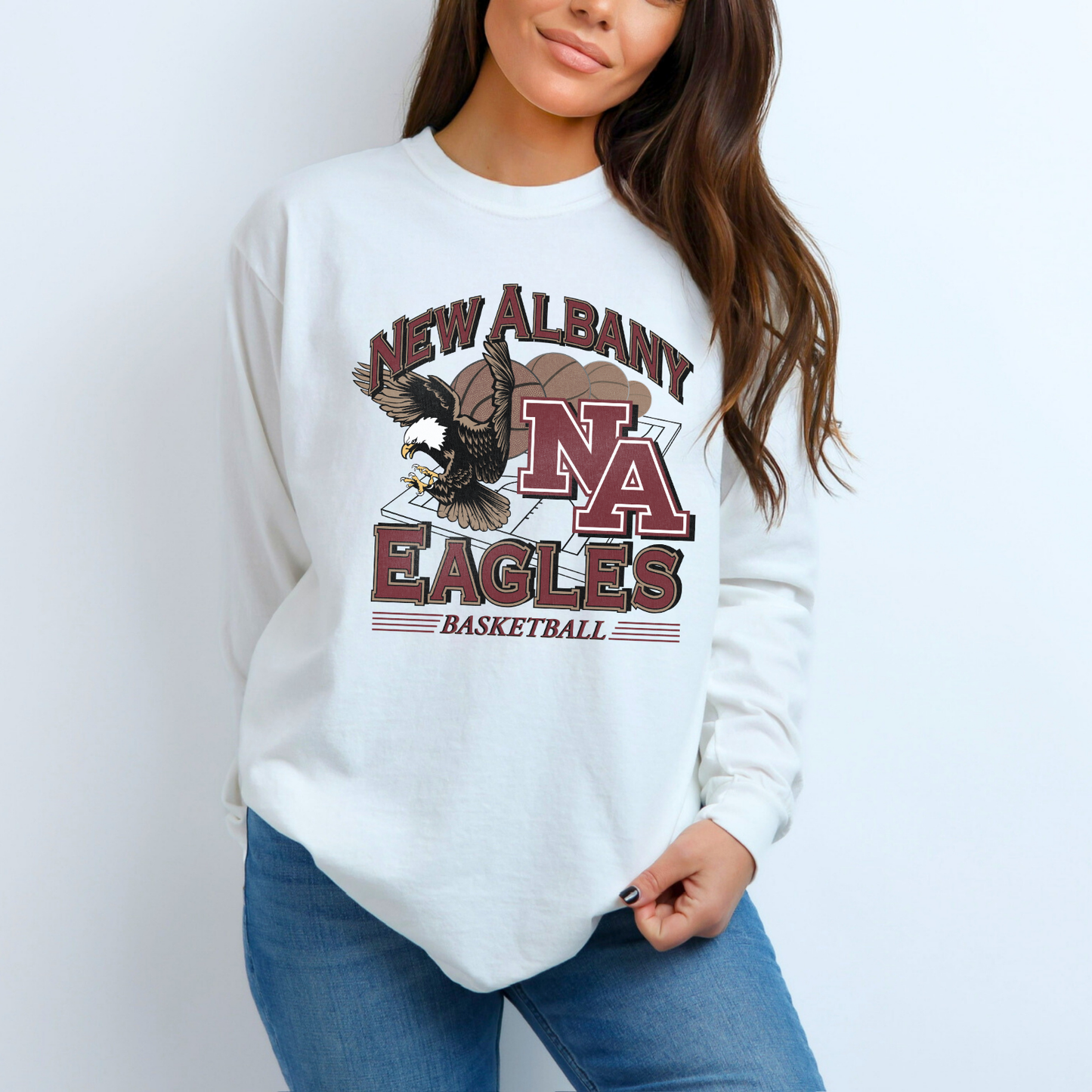 Vintage Collection: Eagles Basketball Long Sleeve T-shirt