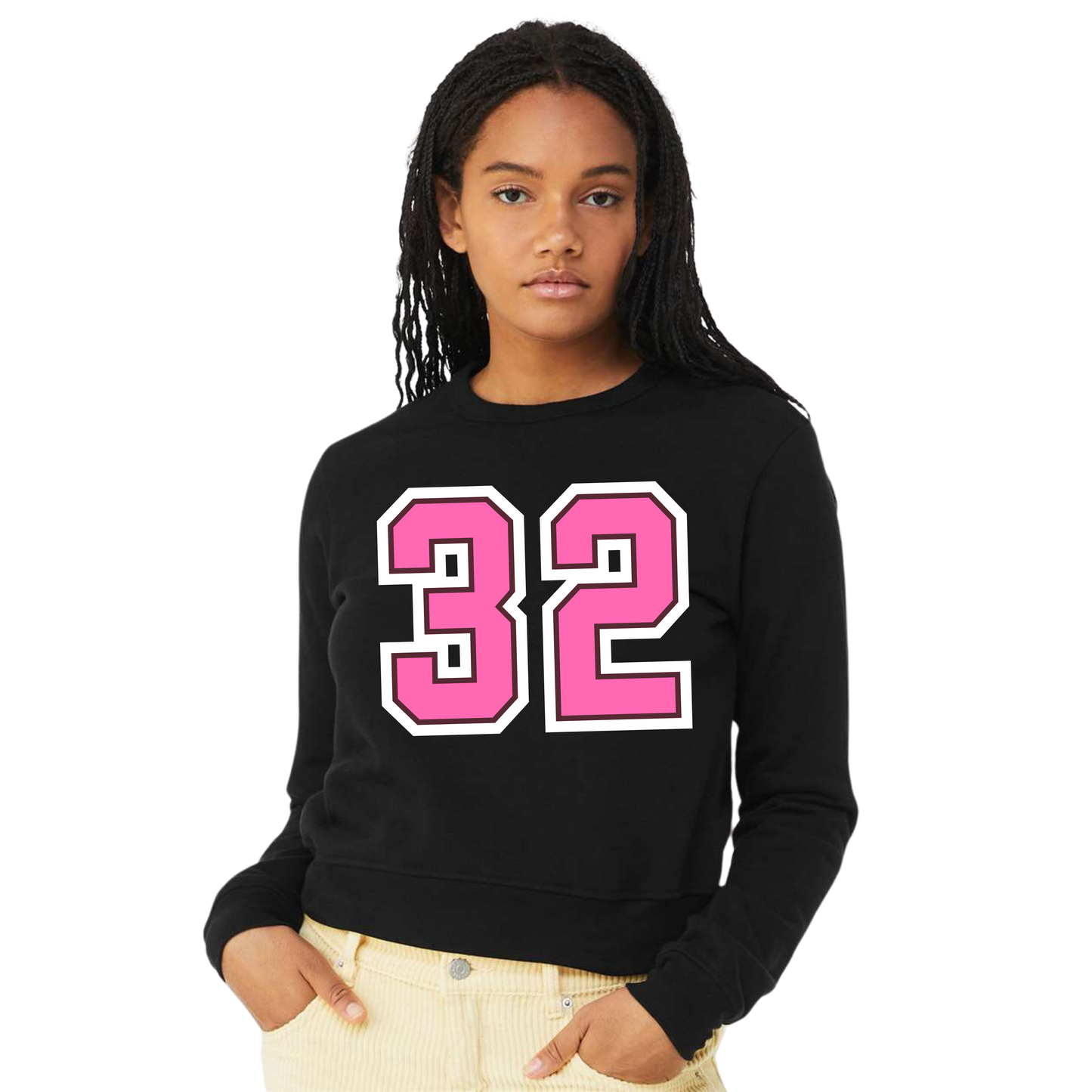 Pink NA+Number Sweatshirt