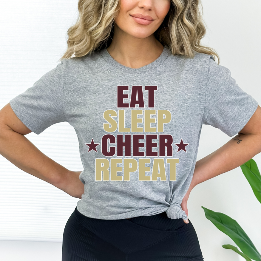 Eat Sleep Cheer Repeat T-Shirt