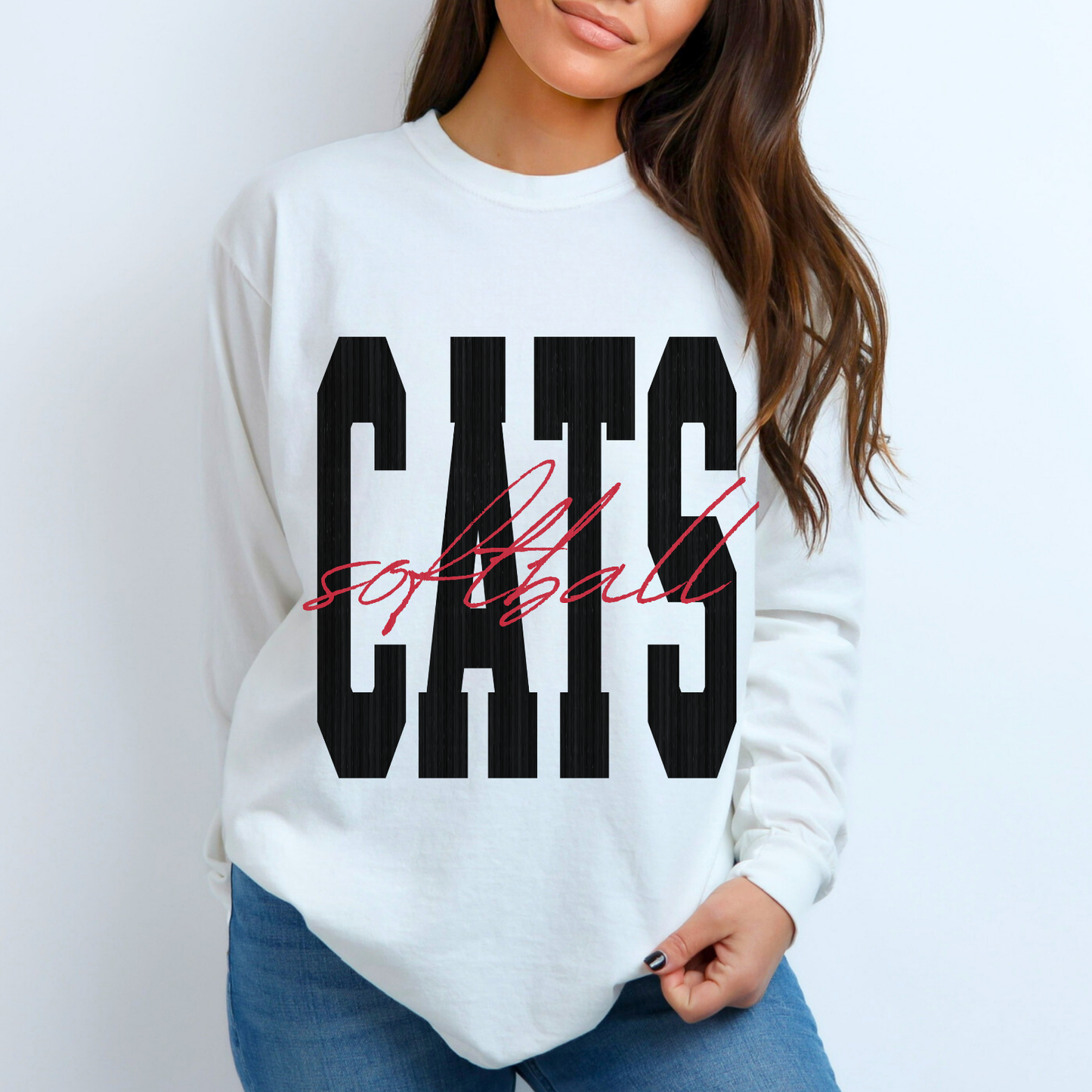 Westerville South: Cats Softball Long Sleeve T-Shirt