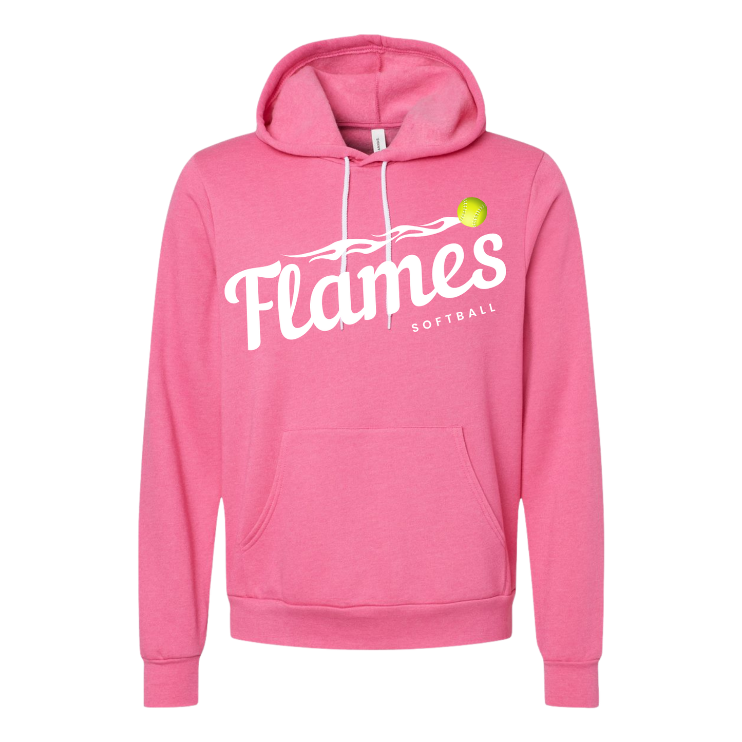 Flames Angled Logo Hooded Sweatshirt