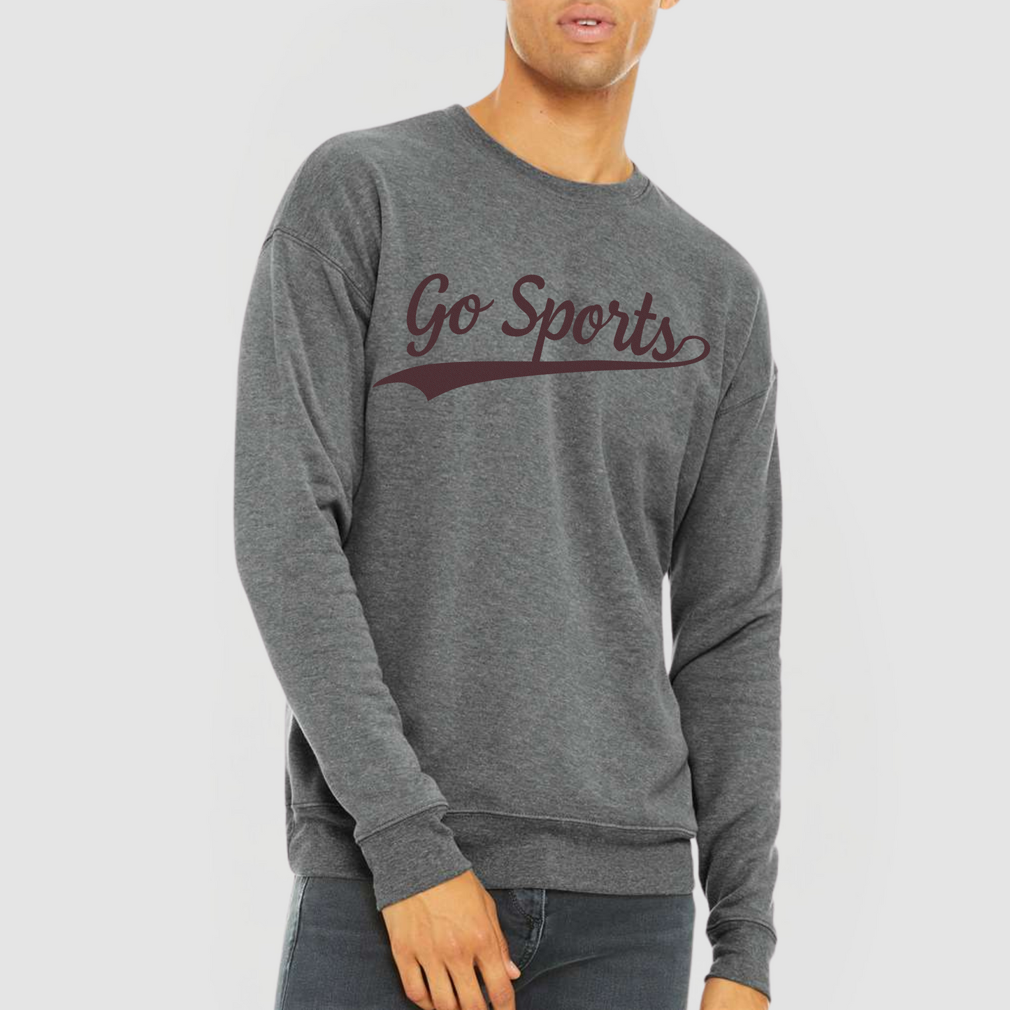 Campus Collection: Script Go Sports Sweatshirt