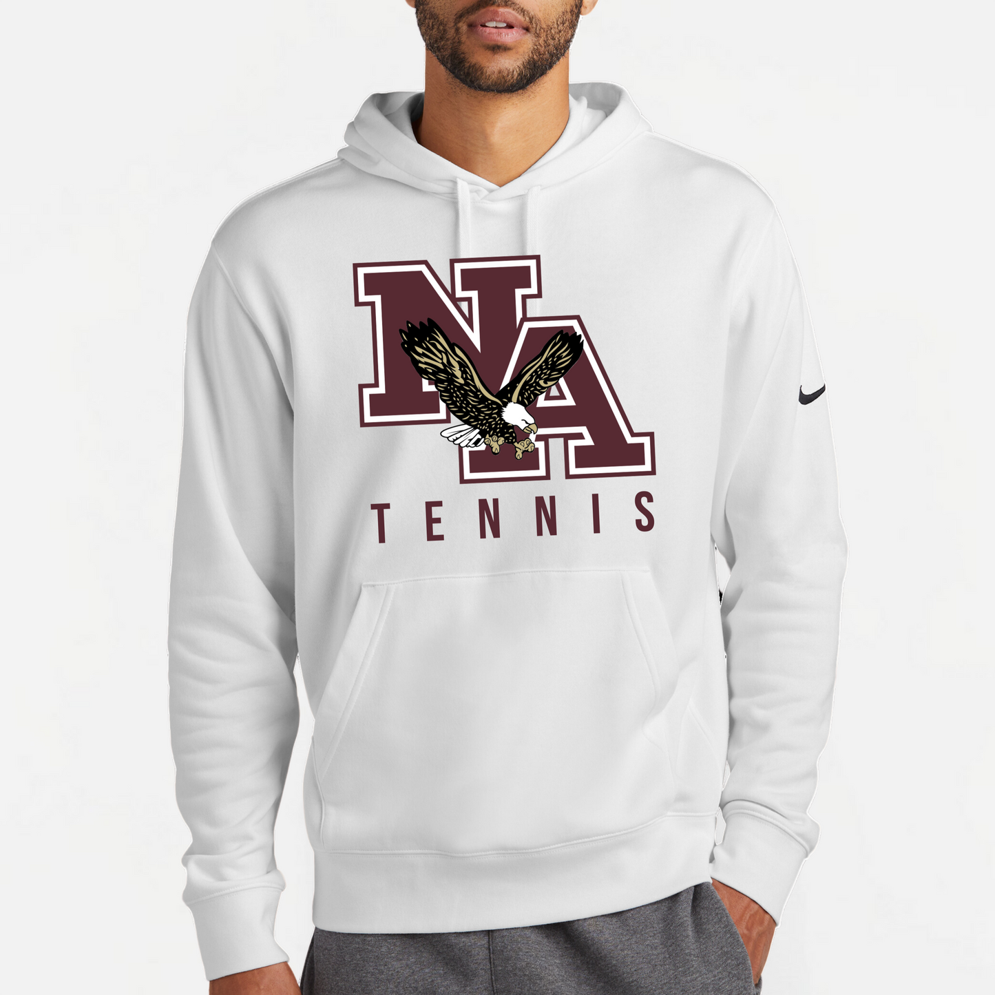 NA Tennis: Nike Club Fleece Hooded Sweatshirt