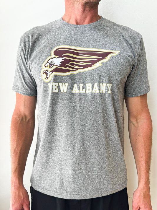 New Albany Athletics Grey Tri-blend T-Shirt