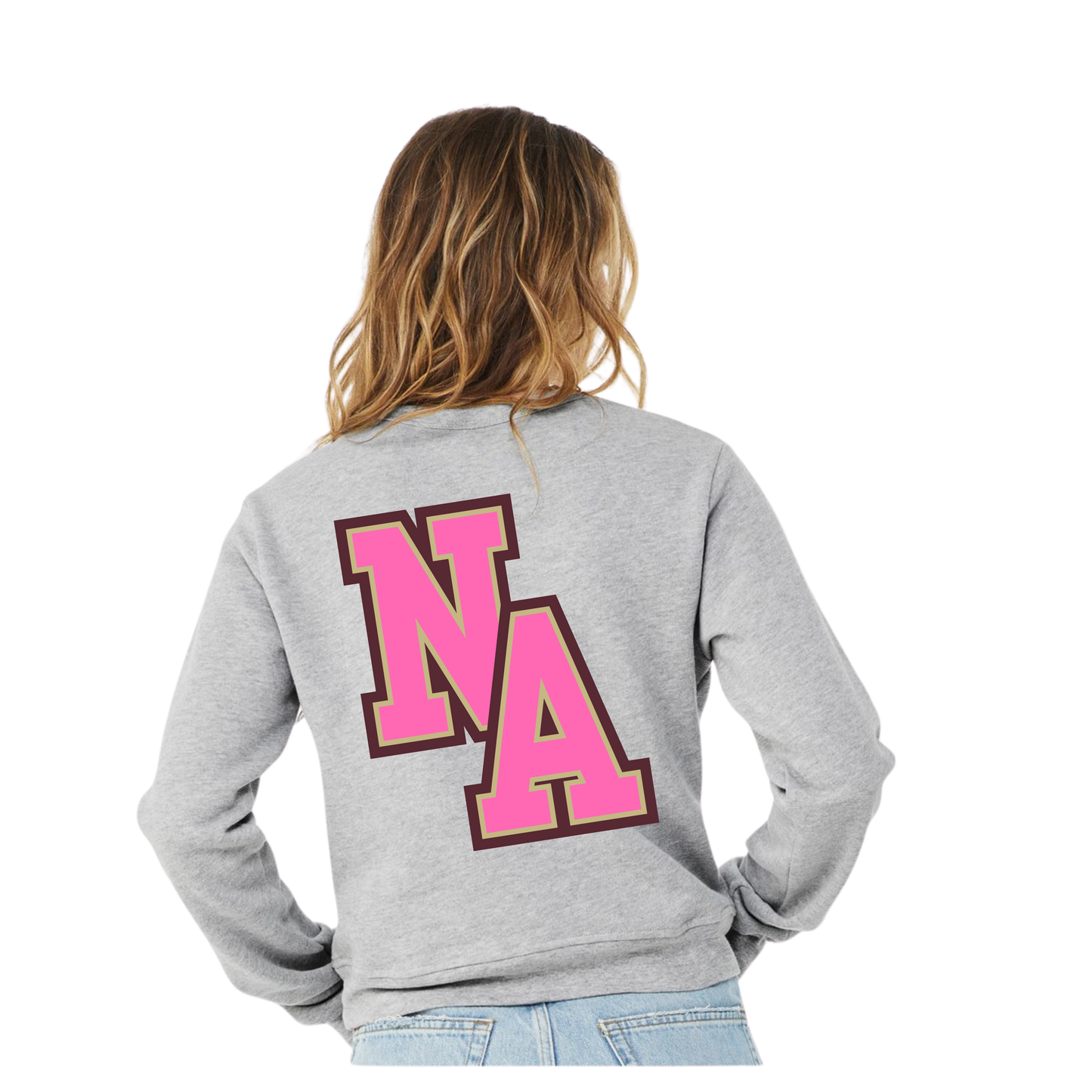 Pink NA+Number Sweatshirt