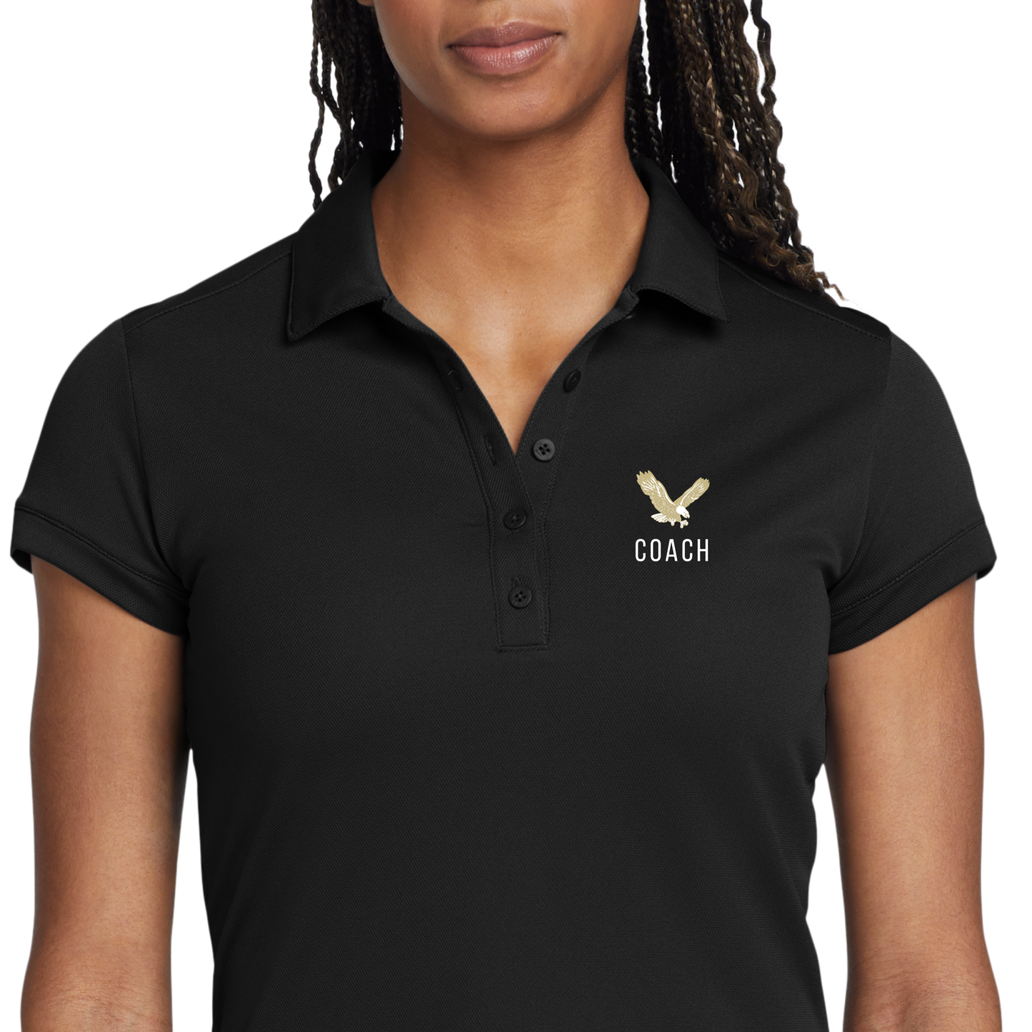 Women's Eagle Coach Nike Dri-FIT Polo