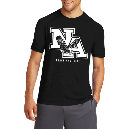 NA Track and Field: Raglan Triblend Wicking T-Shirt