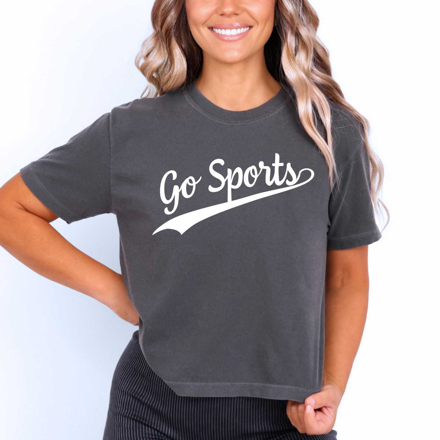 Campus Collection: Script Go Sports Boxy Tee