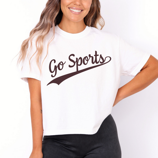 Campus Collection: Script Go Sports Boxy Tee