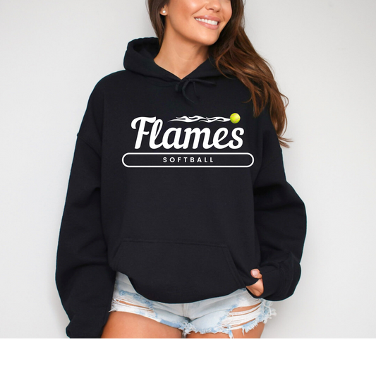 Flames Logo Hooded Sweatshirt