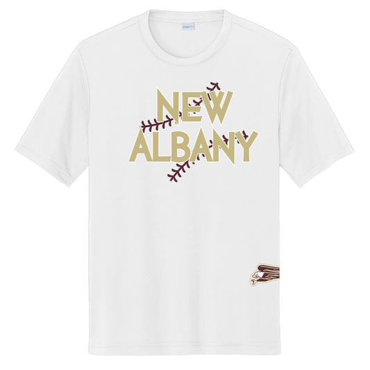 New Albany Baseball Seams Moisture Wicking T-Shirt