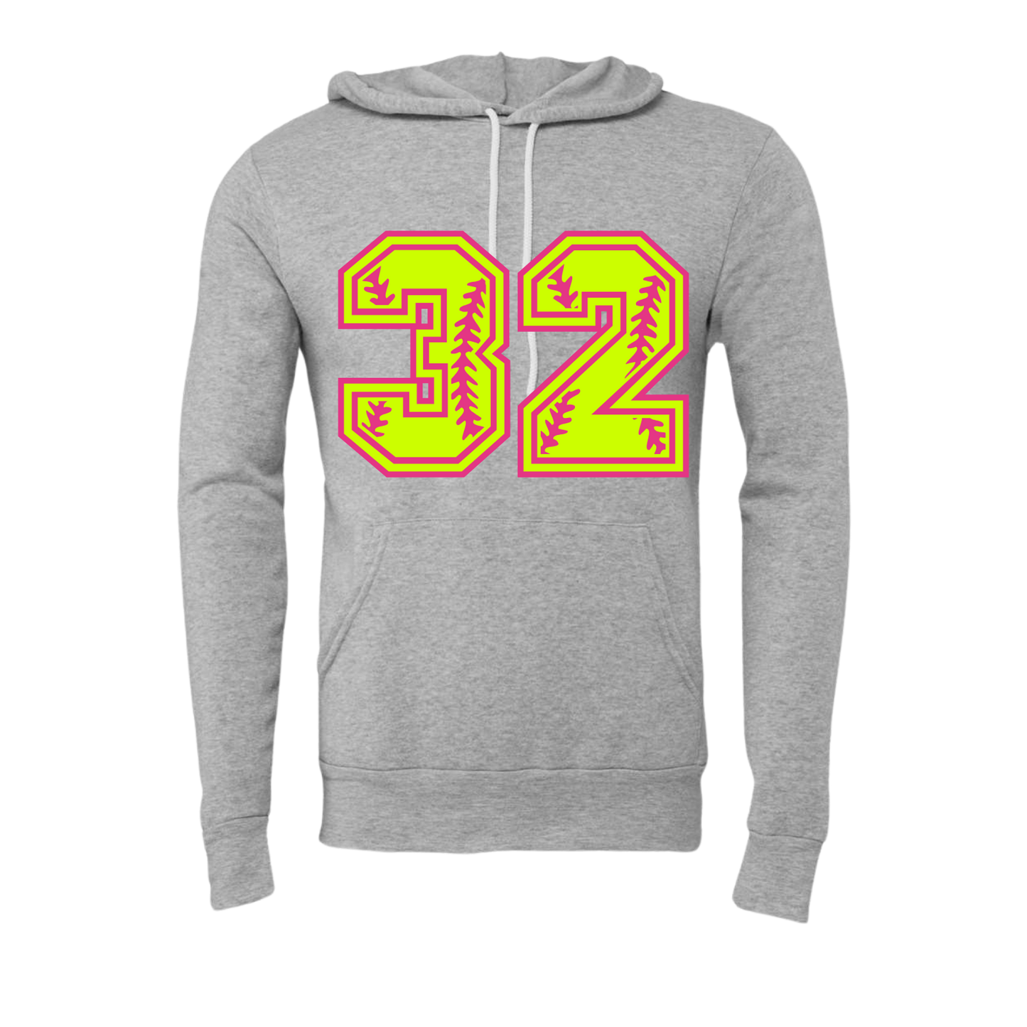 Flames Number Hooded Sweatshirt