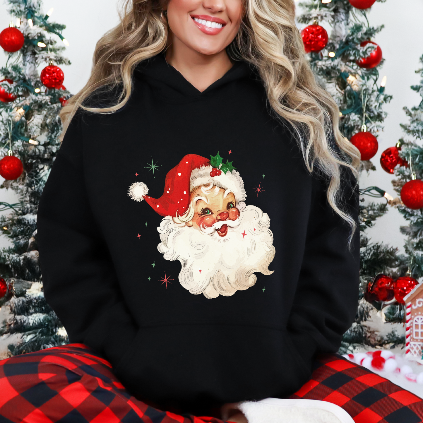 Santa Hooded Sweatshirt