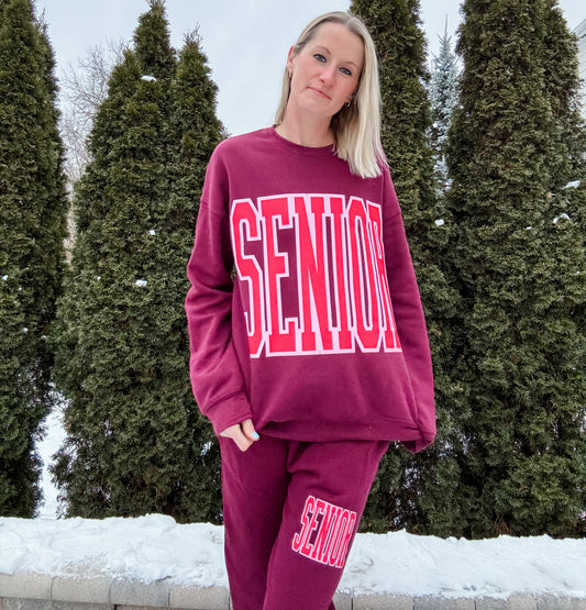 Senior Stretched Graphic Sponge Fleece Sweatshirt