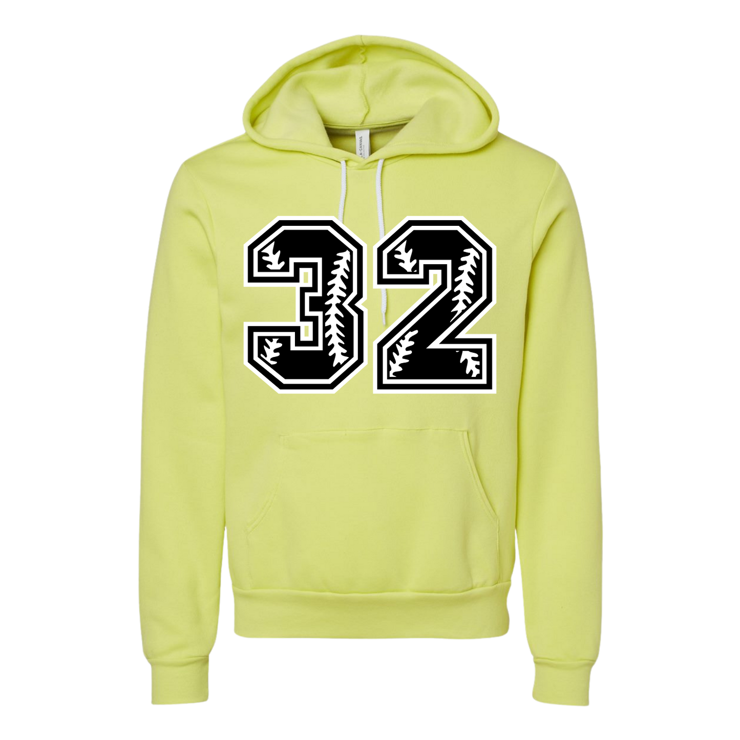 Flames Black Number Hooded Sweatshirt