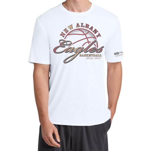 New Albany Girls Travel Basketball Fundraiser Tech T-Shirt