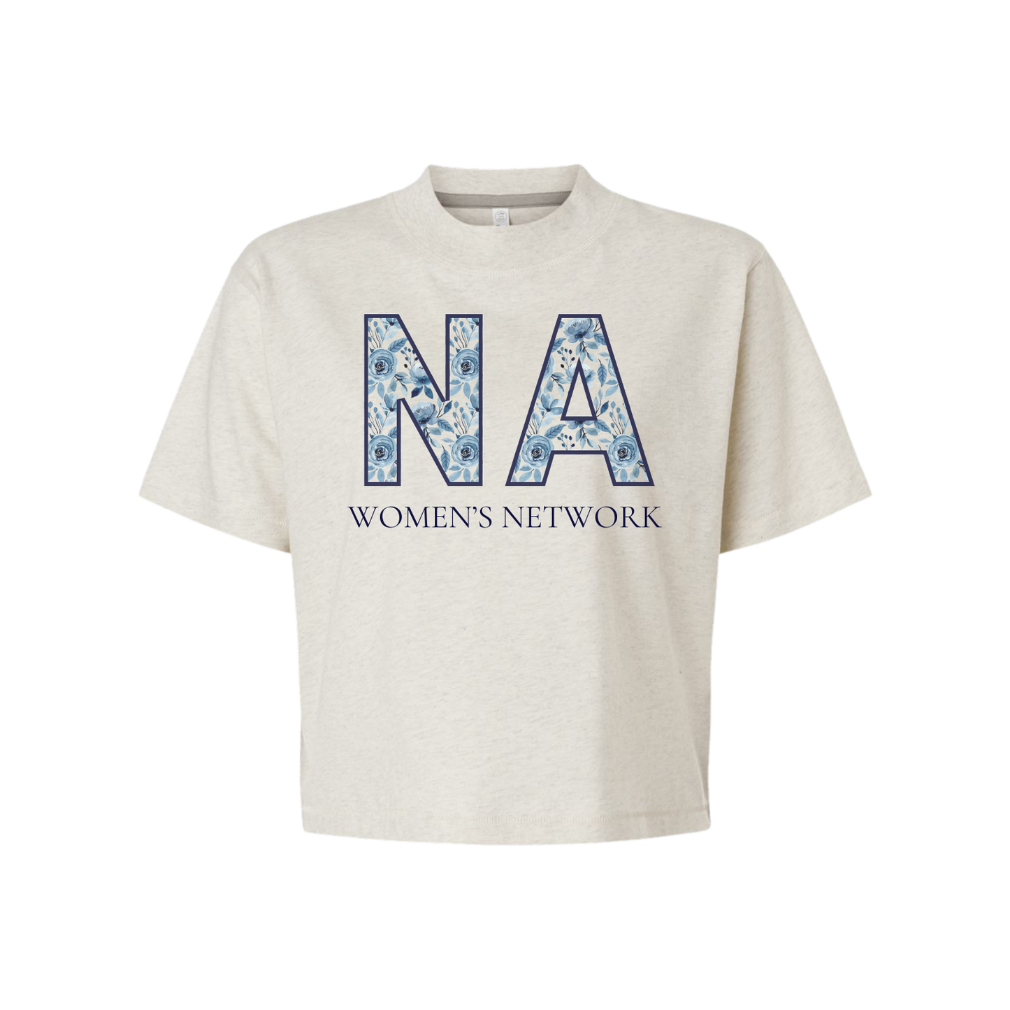 NAWN Floral Logo Boxy Crop Tee